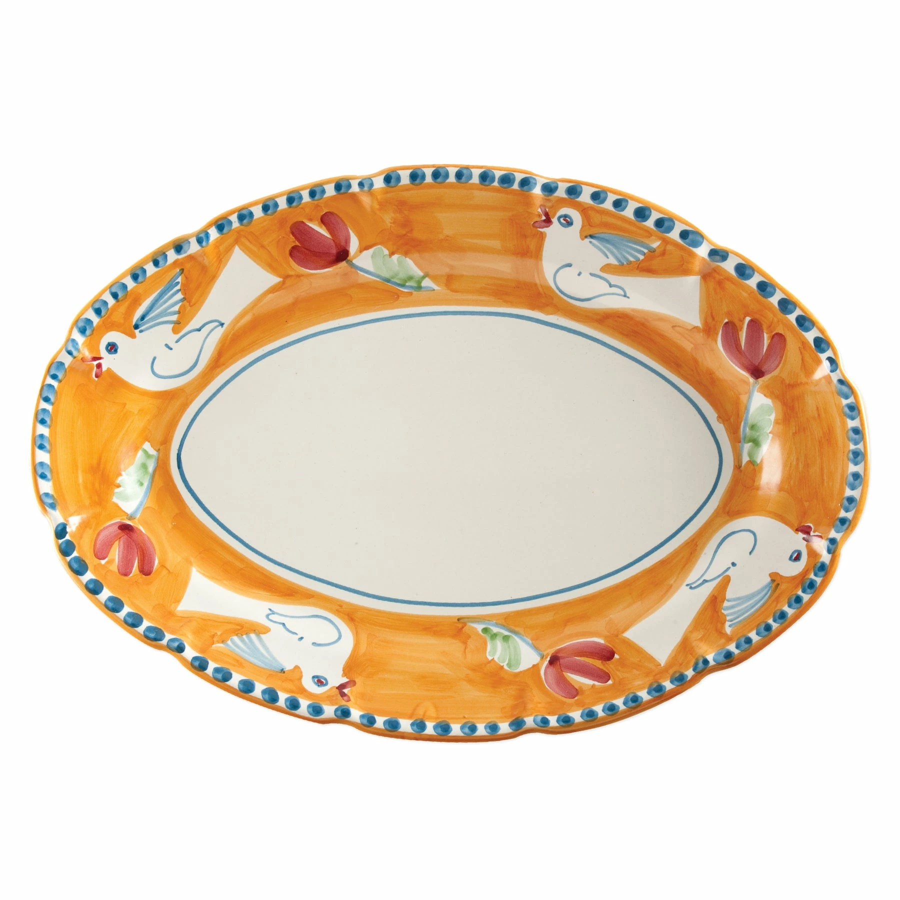 Vietri Campagna Uccello Oval Platter 1 Vietri Campagna Uccello Oval Platter