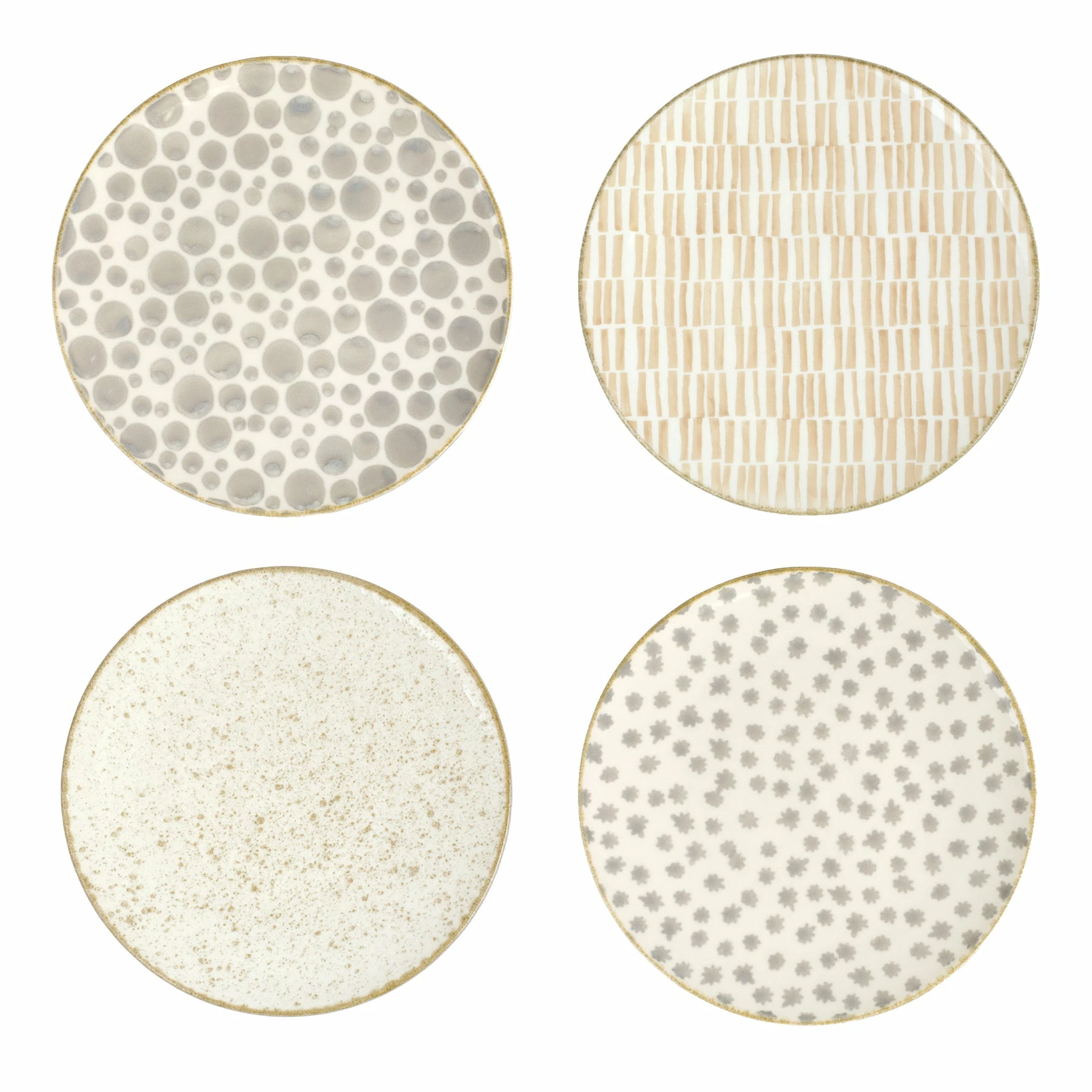 Viva By VIETRI Earth Assorted Dinner Plates - Set Of 4 1 Viva By VIETRI Earth Assorted Dinner Plates - Set Of 4