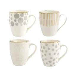 Viva By VIETRI Earth Assorted Mugs - Set Of 4