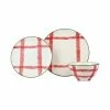 Viva By VIETRI Mistletoe Plaid 3-Piece Place Setting