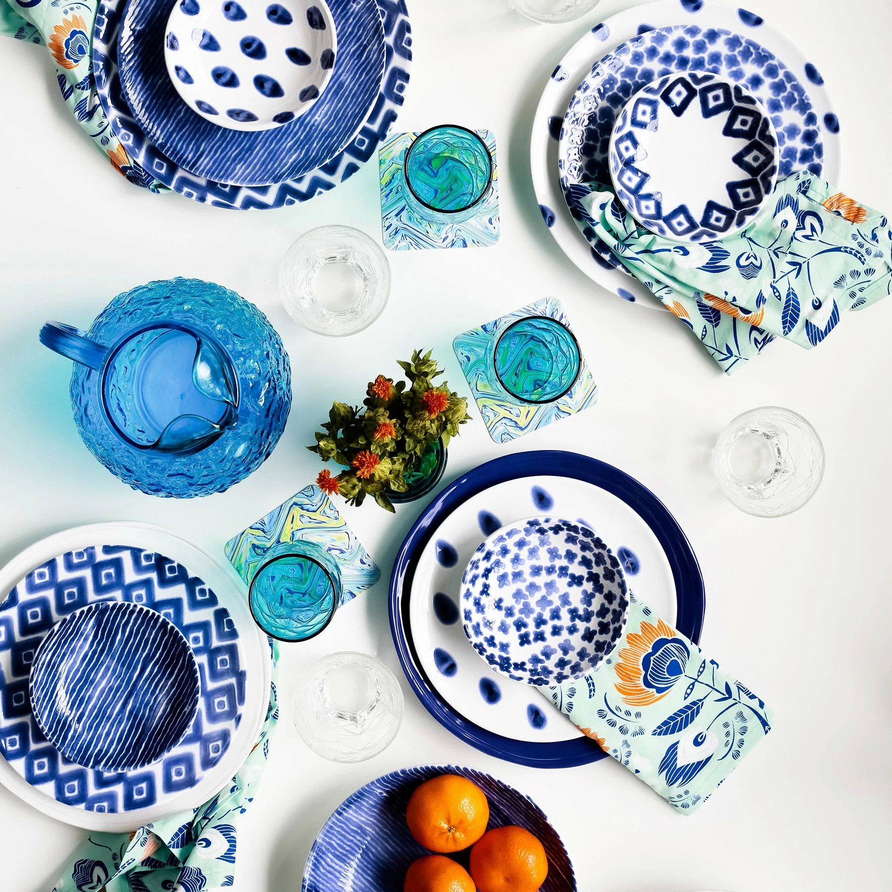 Viva By VIETRI Santorini Diamond Salad Plate 5 Viva By VIETRI Santorini Diamond Salad Plate - Image 5