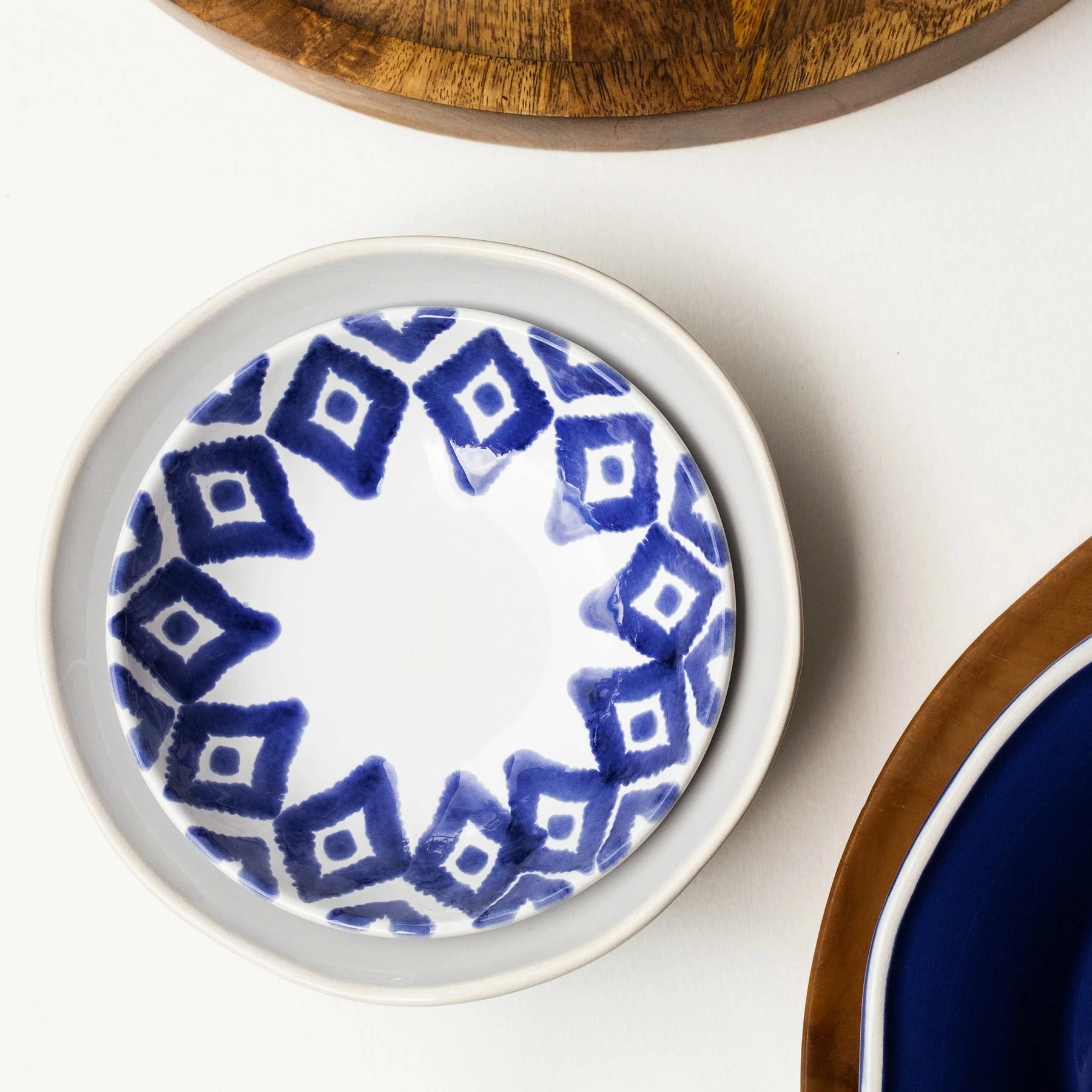 Viva By VIETRI Santorini Diamond Condiment Bowl 6 Viva By VIETRI Santorini Diamond Condiment Bowl - Image 6