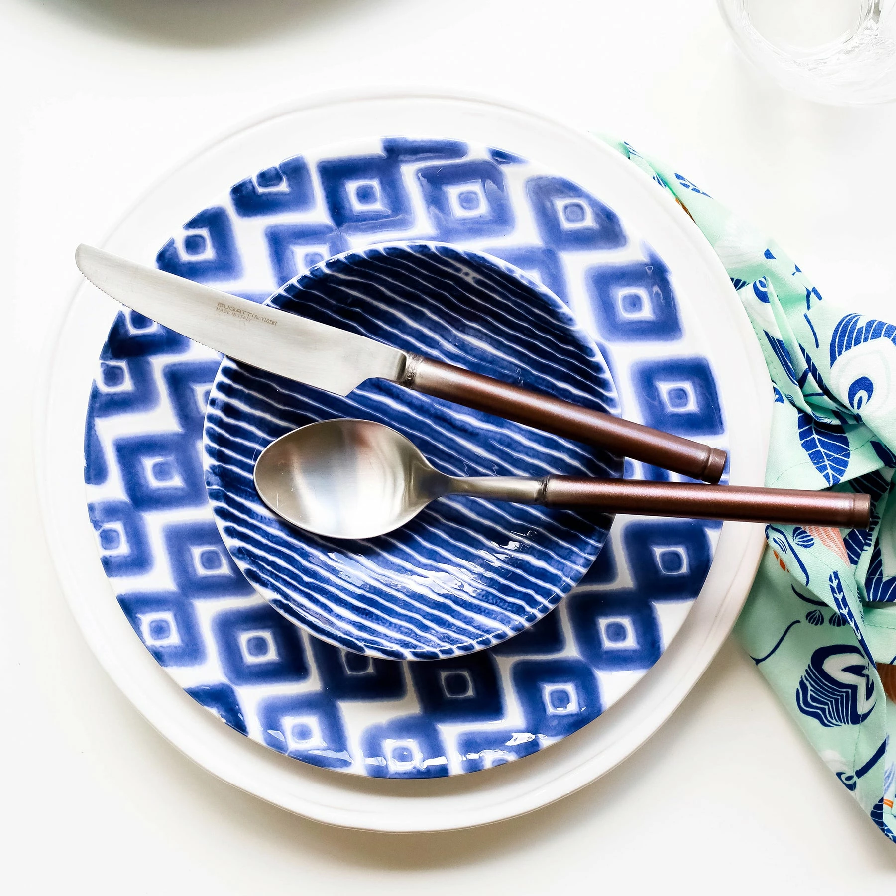 Viva By VIETRI Santorini Stripe Condiment Bowl 3 Viva By VIETRI Santorini Stripe Condiment Bowl - Image 3