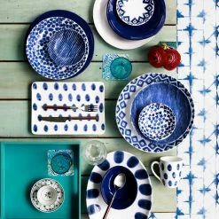 Viva By VIETRI Santorini Dot Small Oval Platter -VIETRI SHOP VSAN 003024 LSALT 1 1800x1800