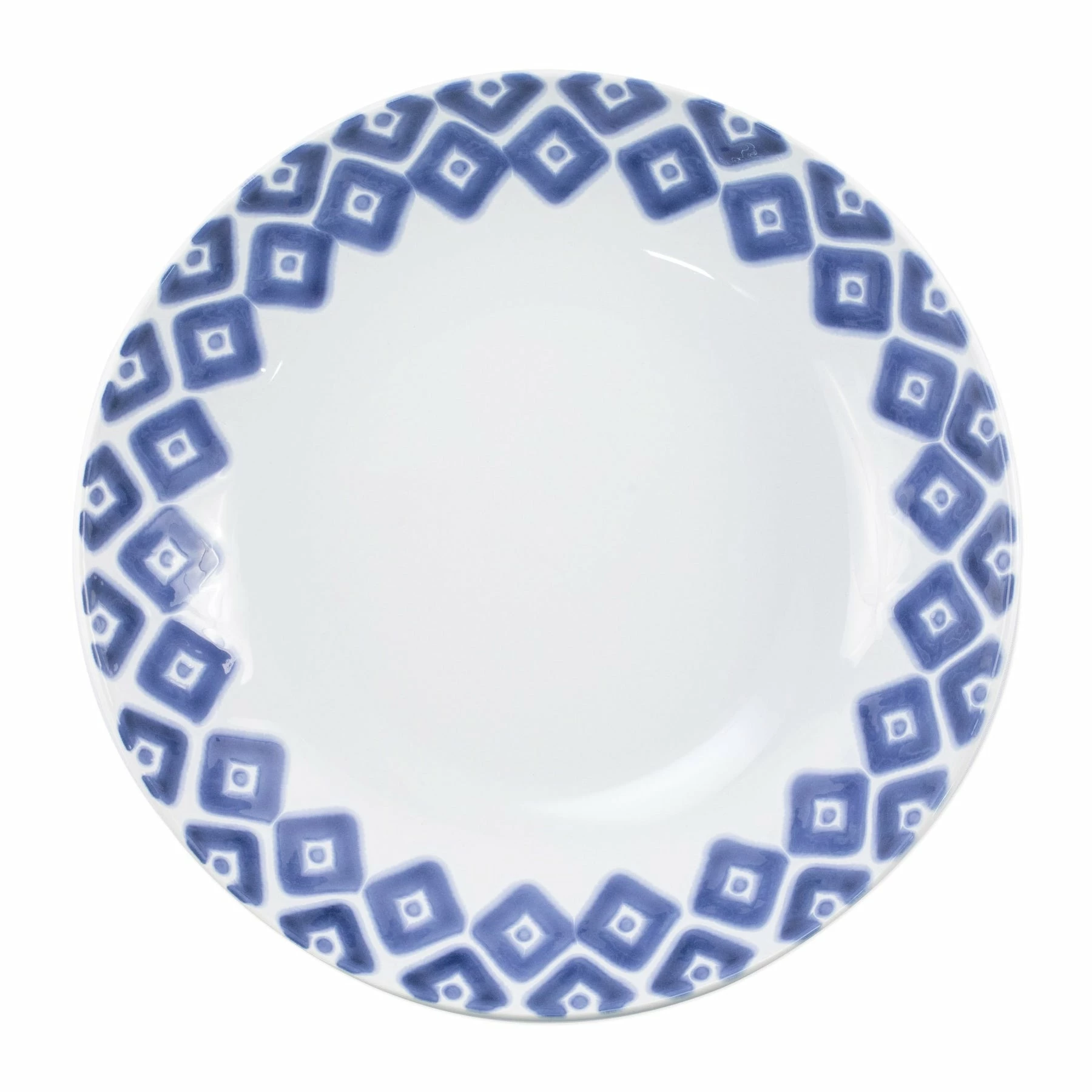 Viva By VIETRI Santorini Diamond Medium Serving Bowl 2 Viva By VIETRI Santorini Diamond Medium Serving Bowl - Image 2