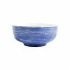 Viva By VIETRI Santorini Stripe Medium Footed Serving Bowl