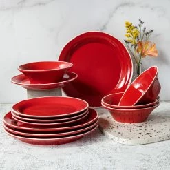 Viva By VIETRI Chroma 12-Piece Place Setting -VIETRI SHOP Vietri March2021 FoodSeen 0548 1800x1800