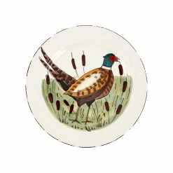 Vietri Wildlife Pheasant Dinner Plate
