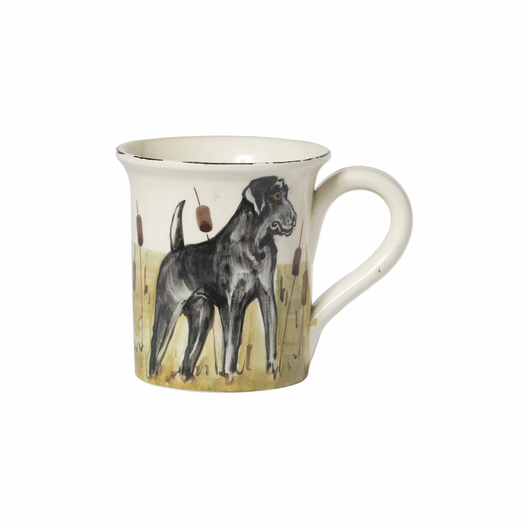 Vietri Wildlife Black Hunting Dog Mug 1 Vietri Wildlife Black Hunting Dog Mug