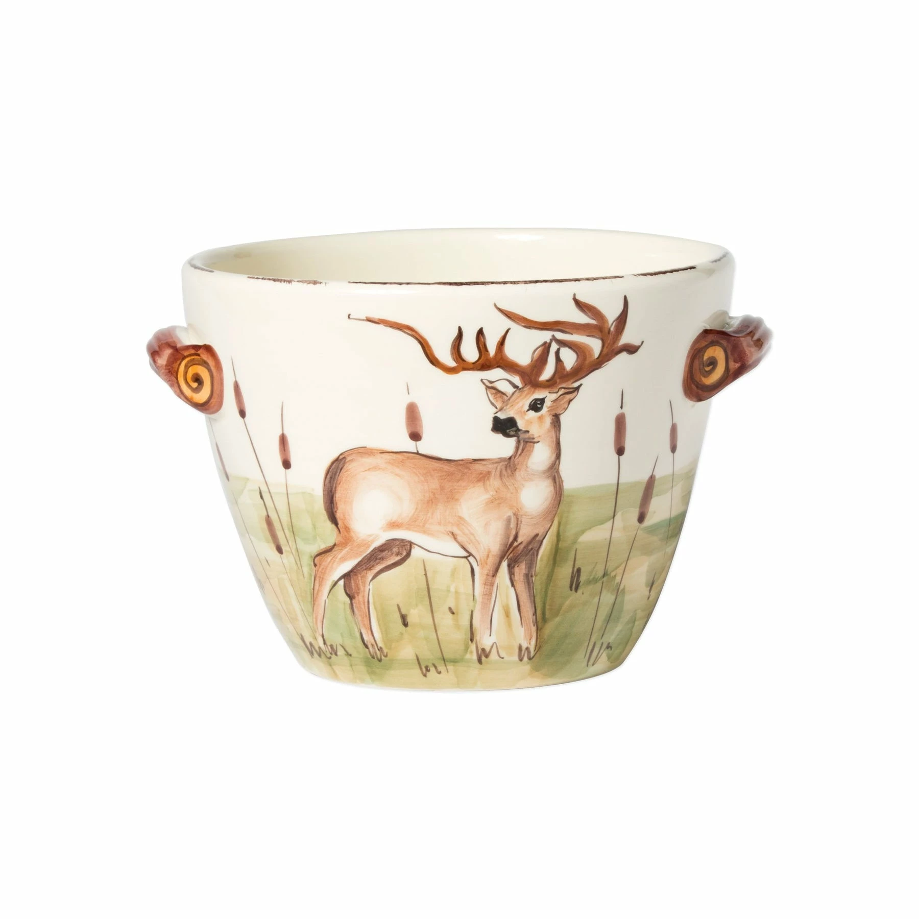 Vietri Wildlife Deer Handled Deep Serving Bowl 1 Vietri Wildlife Deer Handled Deep Serving Bowl